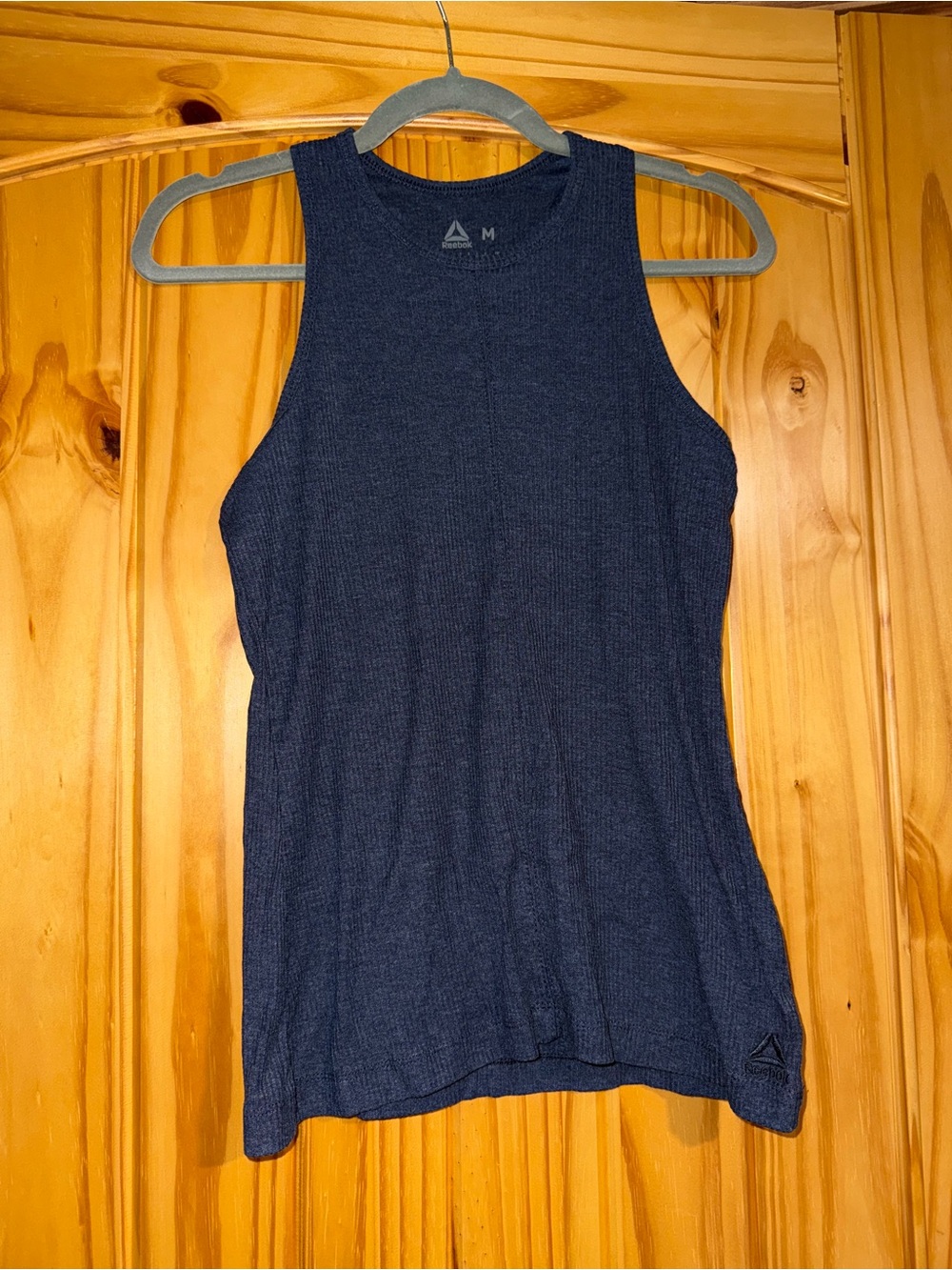Reebok Dark Blue Ribbed Tank Top
